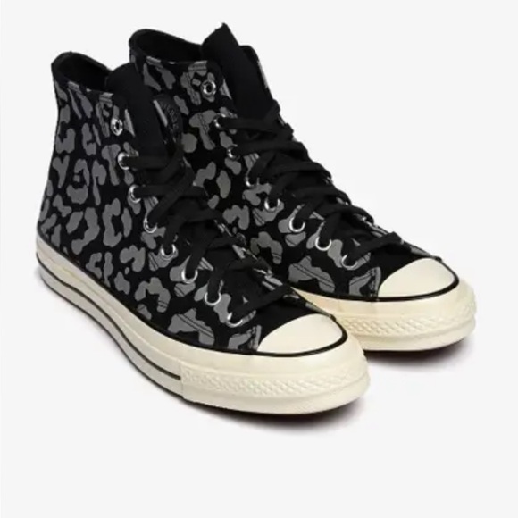 Converse Chuck 70 High Top Leopard Print Sneakers Shoes - Picture 1 of 7